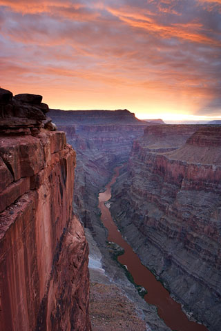 north rim of the grand canyon - colorado river